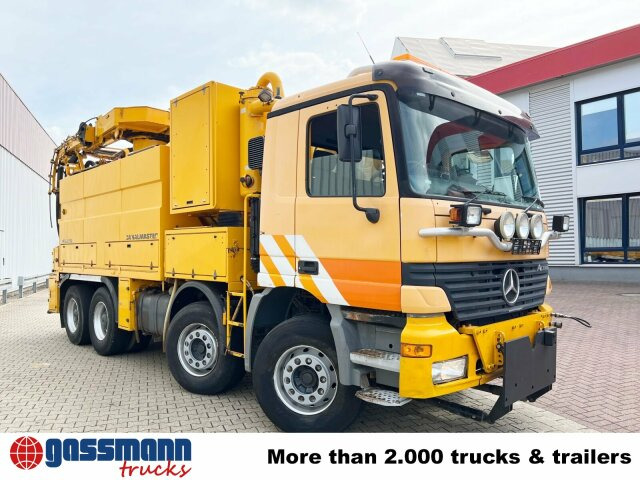 מטאטא כבישים Mercedes-Benz Actros 3243 K 8x4/4, Müller Saug- und: תמונה 10
