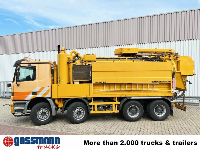 Mercedes-Benz Actros 3243 K 8x4/4, Müller Saug- und - מטאטא כבישים: תמונה 3 Mercedes-Benz Actros 3243 K 8x4/4, Müller Saug- und - מטאטא כבישים: תמונה 3
