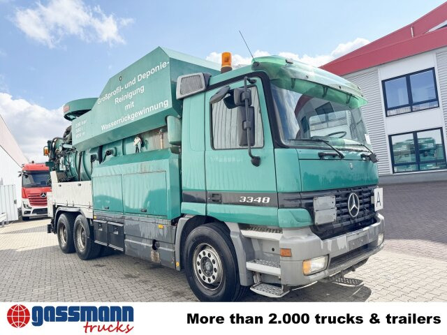 מטאטא כבישים Mercedes-Benz Actros 3348 6x4, V8, Kroll Saug-/Spülwagen ca.: תמונה 9