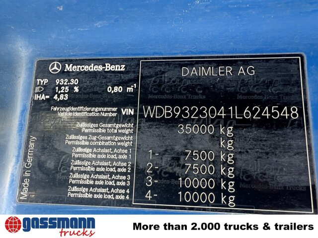 Mercedes-Benz Actros MP 3, 3241/8x4, Alukipper Bordmatik, - מזהיר: תמונה 5 Mercedes-Benz Actros MP 3, 3241/8x4, Alukipper Bordmatik, - מזהיר: תמונה 5