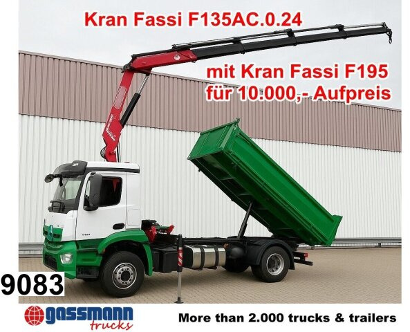 Mercedes-Benz Arocs 1840 K 4x2, MultimediaCockpit, - מזהיר, משאית מנוף: תמונה 1 Mercedes-Benz Arocs 1840 K 4x2, MultimediaCockpit, - מזהיר, משאית מנוף: תמונה 1