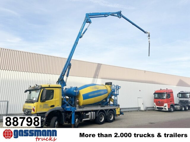 Mercedes-Benz Arocs 3246 B 8x4 Stetter Mischer 7m³, Pumpe 25m - משאית מערבלת בטון: תמונה 1 Mercedes-Benz Arocs 3246 B 8x4 Stetter Mischer 7m³, Pumpe 25m - משאית מערבלת בטון: תמונה 1