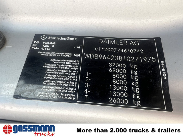 Mercedes-Benz Arocs 3251 LK 8x4/4, Retarder, Stahlmulde ca. - מסיר פסולת: תמונה 3 Mercedes-Benz Arocs 3251 LK 8x4/4, Retarder, Stahlmulde ca. - מסיר פסולת: תמונה 3