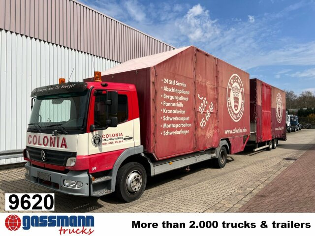 Mercedes-Benz Atego 1223 L 4x2, Kompl. Zug, Lift- & - משאית וילונות צד: תמונה 1 Mercedes-Benz Atego 1223 L 4x2, Kompl. Zug, Lift- & - משאית וילונות צד: תמונה 1