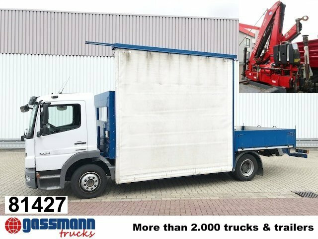 Mercedes-Benz Atego 1224 L 4x2 Glastransporter, gegen Aufpreis - משאית צד נופל/ שטוחה, משאית מנוף: תמונה 1 Mercedes-Benz Atego 1224 L 4x2 Glastransporter, gegen Aufpreis - משאית צד נופל/ שטוחה, משאית מנוף: תמונה 1