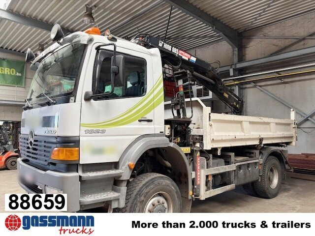 Mercedes-Benz Atego 1823AK 4x4, Kran HIAB, Bordmatik - מזהיר, משאית מנוף: תמונה 1 Mercedes-Benz Atego 1823AK 4x4, Kran HIAB, Bordmatik - מזהיר, משאית מנוף: תמונה 1