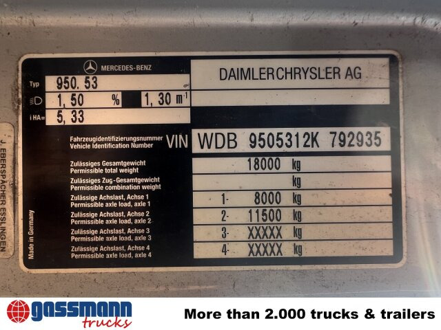 Mercedes-Benz Atego 1828 L 4x2, Rechtslenker, - משאית עם שלדת תא: תמונה 4 Mercedes-Benz Atego 1828 L 4x2, Rechtslenker, - משאית עם שלדת תא: תמונה 4