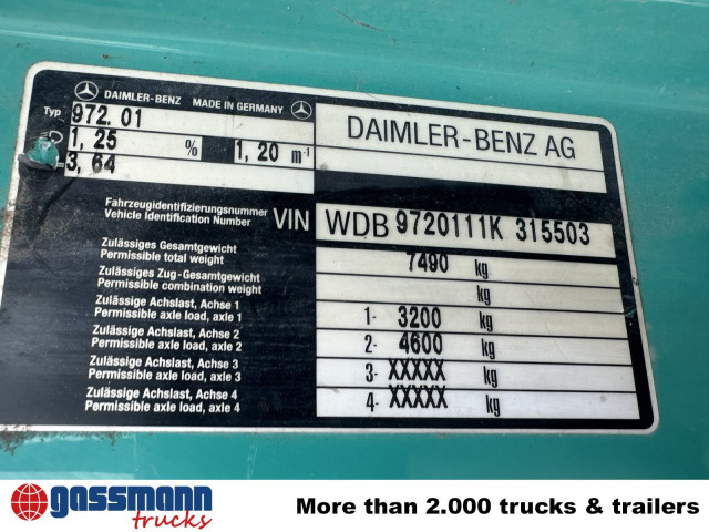 Mercedes-Benz Atego 815 K 4x2, 2x AHK - מזהיר: תמונה 3 Mercedes-Benz Atego 815 K 4x2, 2x AHK - מזהיר: תמונה 3