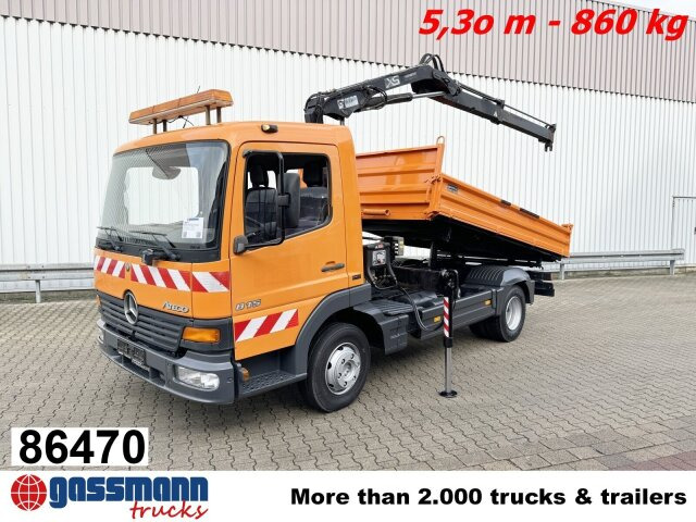 Mercedes-Benz Atego 815 K 4x2 mit Kran Hiab 055 B-1 CL - מזהיר, משאית מנוף: תמונה 1 Mercedes-Benz Atego 815 K 4x2 mit Kran Hiab 055 B-1 CL - מזהיר, משאית מנוף: תמונה 1