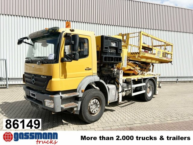 Mercedes-Benz Axor 1824 K 4x2, AMV Hubsteiger + Kompressor, - פלטפורמה אווירית מותקנת על משאית: תמונה 1 Mercedes-Benz Axor 1824 K 4x2, AMV Hubsteiger + Kompressor, - פלטפורמה אווירית מותקנת על משאית: תמונה 1