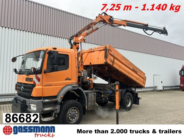 Mercedes-Benz Axor 1829 AK 4x4 mit Kran Atlas AK 85.2 - מזהיר, משאית מנוף: תמונה 1 Mercedes-Benz Axor 1829 AK 4x4 mit Kran Atlas AK 85.2 - מזהיר, משאית מנוף: תמונה 1