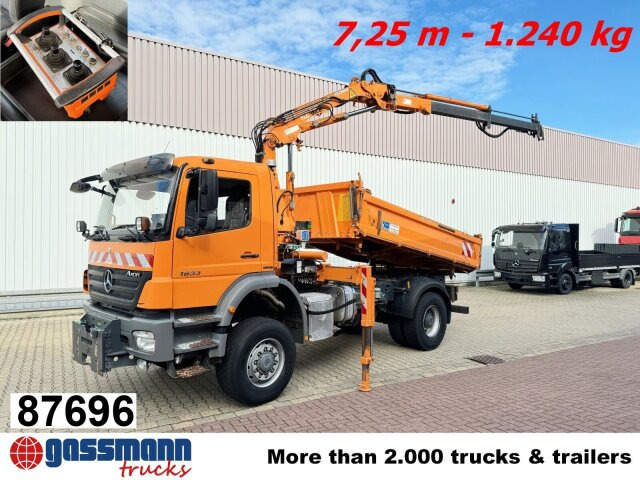 Mercedes-Benz Axor 1833 AK 4x4, Winterdienstausstattung, Kran - מזהיר, משאית מנוף: תמונה 1 Mercedes-Benz Axor 1833 AK 4x4, Winterdienstausstattung, Kran - מזהיר, משאית מנוף: תמונה 1