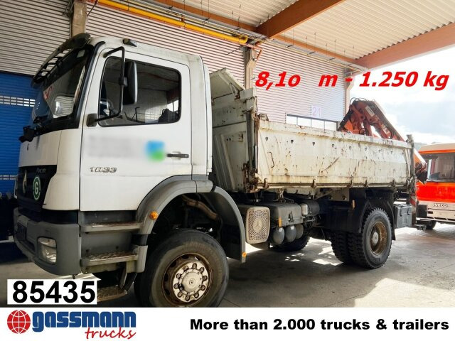Mercedes-Benz Axor 1833 AK 4x4 mit Heckkran Atlas 105.2-A2L - מזהיר, משאית מנוף: תמונה 1 Mercedes-Benz Axor 1833 AK 4x4 mit Heckkran Atlas 105.2-A2L - מזהיר, משאית מנוף: תמונה 1