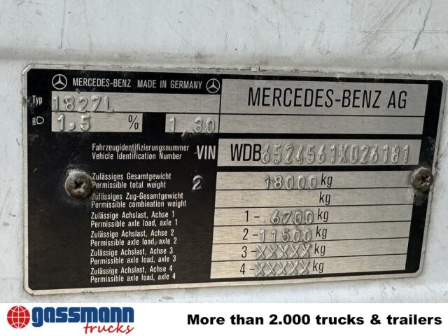 Mercedes-Benz SK 1827L 4x2 - משאית צד נופל/ שטוחה: תמונה 5 Mercedes-Benz SK 1827L 4x2 - משאית צד נופל/ שטוחה: תמונה 5