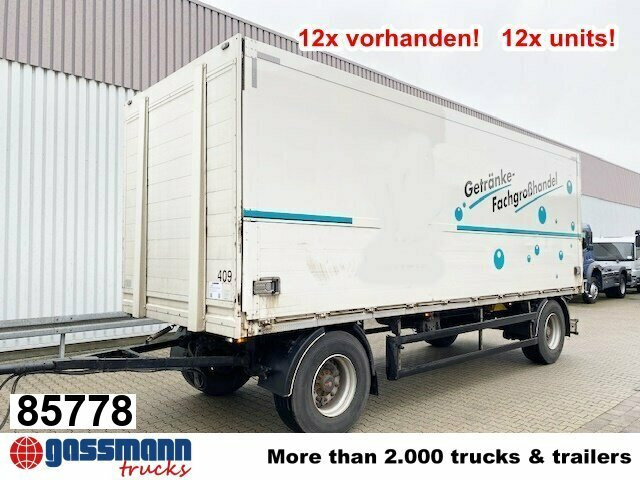 Orten PRASQ 18 Getränkeanhänger, Stapleraufnahme, - קרון נגרר בתיבה סגורה: תמונה 1 Orten PRASQ 18 Getränkeanhänger, Stapleraufnahme, - קרון נגרר בתיבה סגורה: תמונה 1