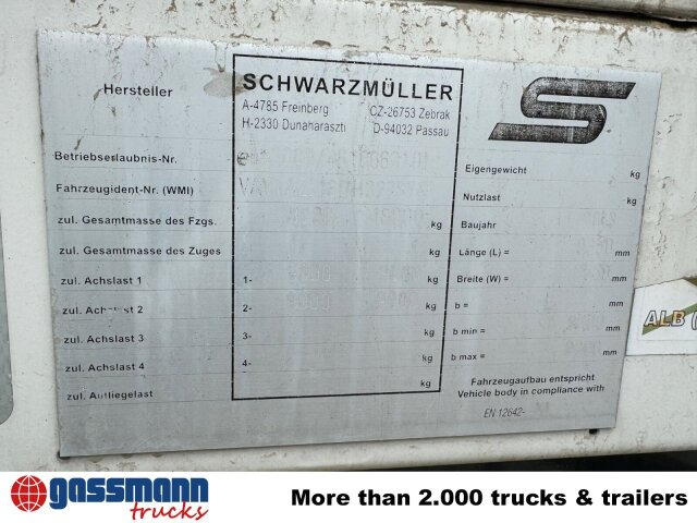 Schwarzmüller AZ 18 - קרון נגרר צד נופל/ שטוח: תמונה 3 Schwarzmüller AZ 18 - קרון נגרר צד נופל/ שטוח: תמונה 3