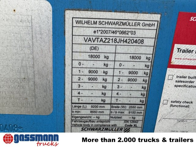 Schwarzmüller T-Serie, TOP-Zustand - קרון נגרר צד נופל/ שטוח: תמונה 3 Schwarzmüller T-Serie, TOP-Zustand - קרון נגרר צד נופל/ שטוח: תמונה 3