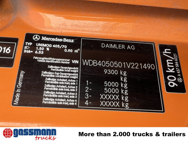 Unimog U 20 U405/70 4x4, Kipper, Winterdienstplatte - כלי רכב מסחרי: תמונה 5 Unimog U 20 U405/70 4x4, Kipper, Winterdienstplatte - כלי רכב מסחרי: תמונה 5