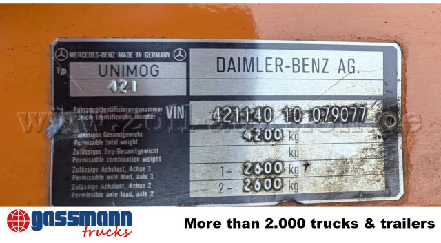 Unimog U52 411 4x4, Schmidt Schneefräse mit - כלי רכב מסחרי: תמונה 2 Unimog U52 411 4x4, Schmidt Schneefräse mit - כלי רכב מסחרי: תמונה 2