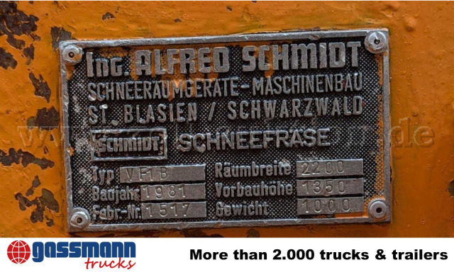 Unimog U52 411 4x4, Schmidt Schneefräse mit - כלי רכב מסחרי: תמונה 4 Unimog U52 411 4x4, Schmidt Schneefräse mit - כלי רכב מסחרי: תמונה 4