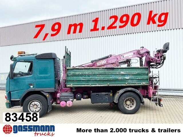 Volvo FM12-420 4x2 mit Heckkran Jonsered 1090, - מזהיר, משאית מנוף: תמונה 1 Volvo FM12-420 4x2 mit Heckkran Jonsered 1090, - מזהיר, משאית מנוף: תמונה 1