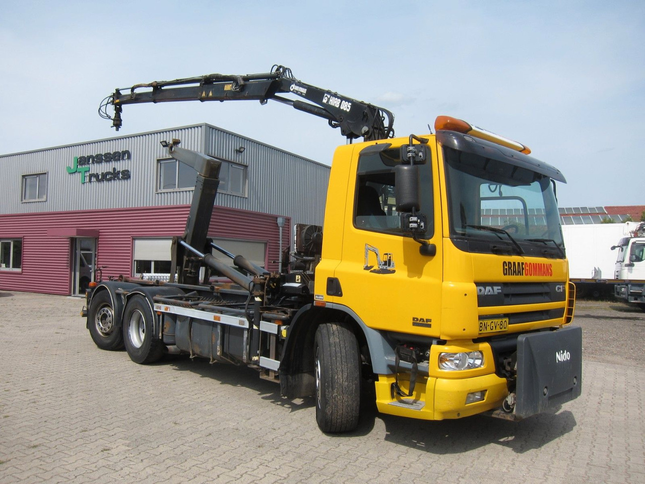 DAF CF 75 310 6X2*4 Hiab Kran Haken Manual Funk E3 - משאית הרמת וו, משאית מנוף: תמונה 1 DAF CF 75 310 6X2*4 Hiab Kran Haken Manual Funk E3 - משאית הרמת וו, משאית מנוף: תמונה 1