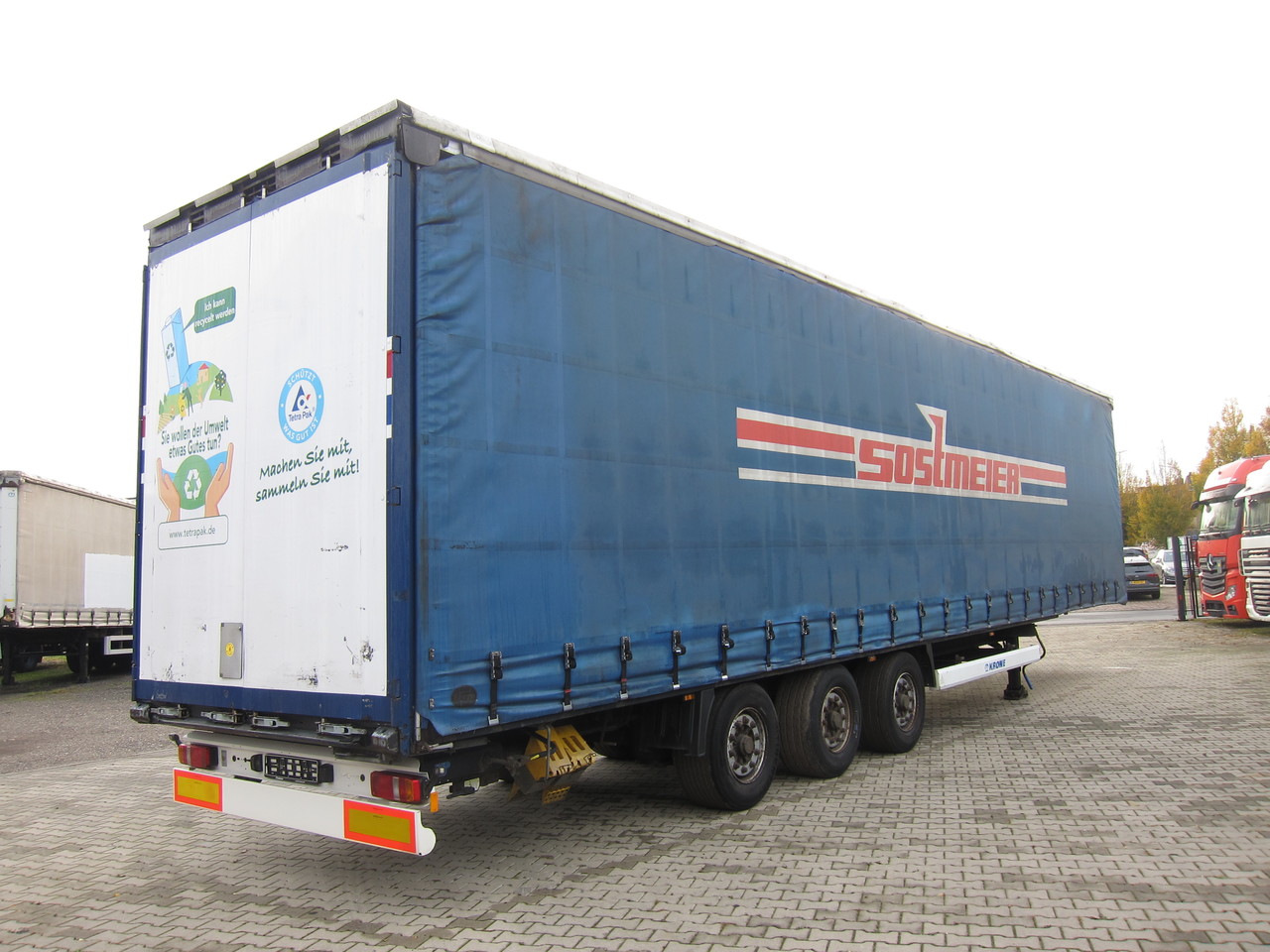 KRONE SD MegaLiner Liftaxle BPW Disc - קרון נגרר עם וילונות צד: תמונה 3 KRONE SD MegaLiner Liftaxle BPW Disc - קרון נגרר עם וילונות צד: תמונה 3