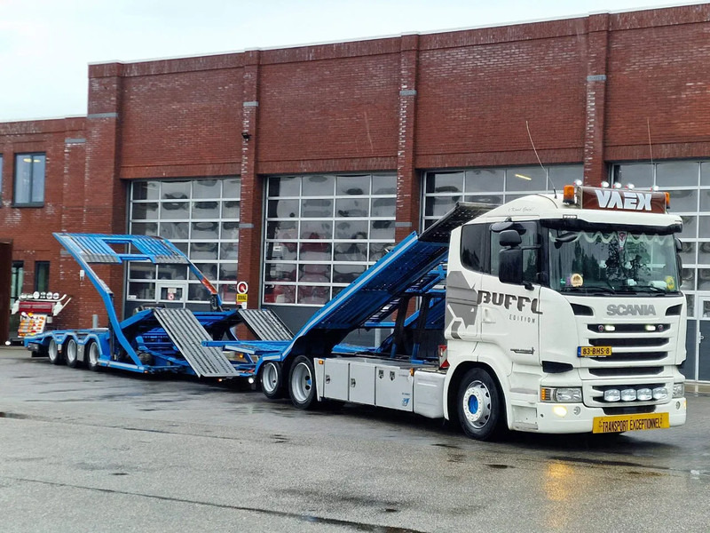 Scania R450 6x2 Trucktransporter GS Meppel + Trailer 2008 - Perfect condition - Retarder - משאית הובלה אוטומטית: תמונה 1 Scania R450 6x2 Trucktransporter GS Meppel + Trailer 2008 - Perfect condition - Retarder - משאית הובלה אוטומטית: תמונה 1