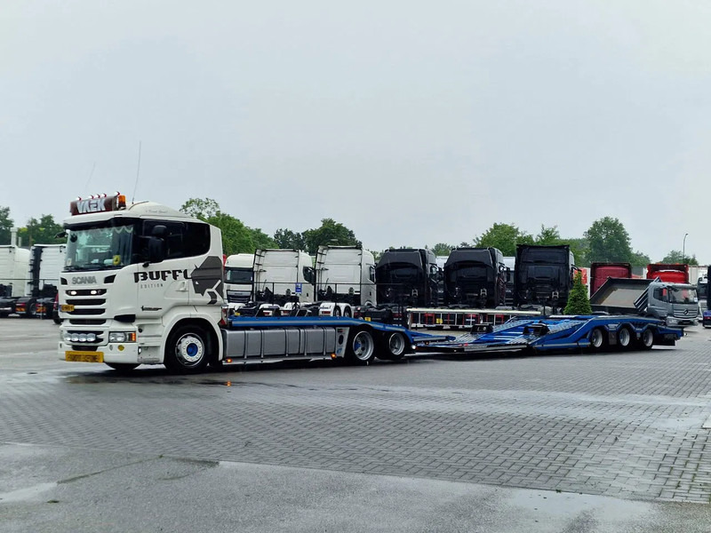 Scania R450 6x2 Trucktransporter GS Meppel + Trailer 2008 - Perfect condition - Retarder - משאית הובלה אוטומטית: תמונה 4 Scania R450 6x2 Trucktransporter GS Meppel + Trailer 2008 - Perfect condition - Retarder - משאית הובלה אוטומטית: תמונה 4