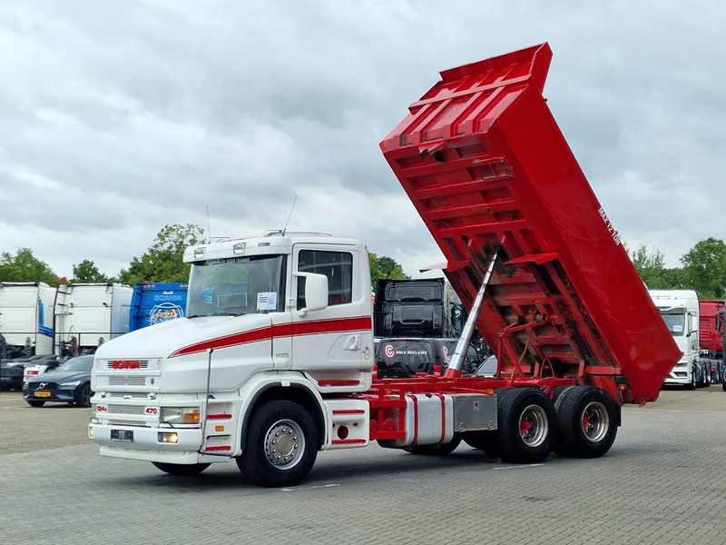 Scania T124-470 6x2 - Tipper - Manual gearbox - Full steel - Robson Drive - New Engine - Torpedo/Hauber - מזהיר: תמונה 4 Scania T124-470 6x2 - Tipper - Manual gearbox - Full steel - Robson Drive - New Engine - Torpedo/Hauber - מזהיר: תמונה 4