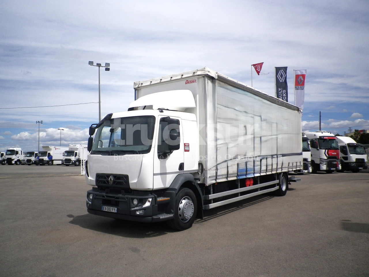 RENAULT D280.18 22P - משאית וילונות צד: תמונה 1 RENAULT D280.18 22P - משאית וילונות צד: תמונה 1