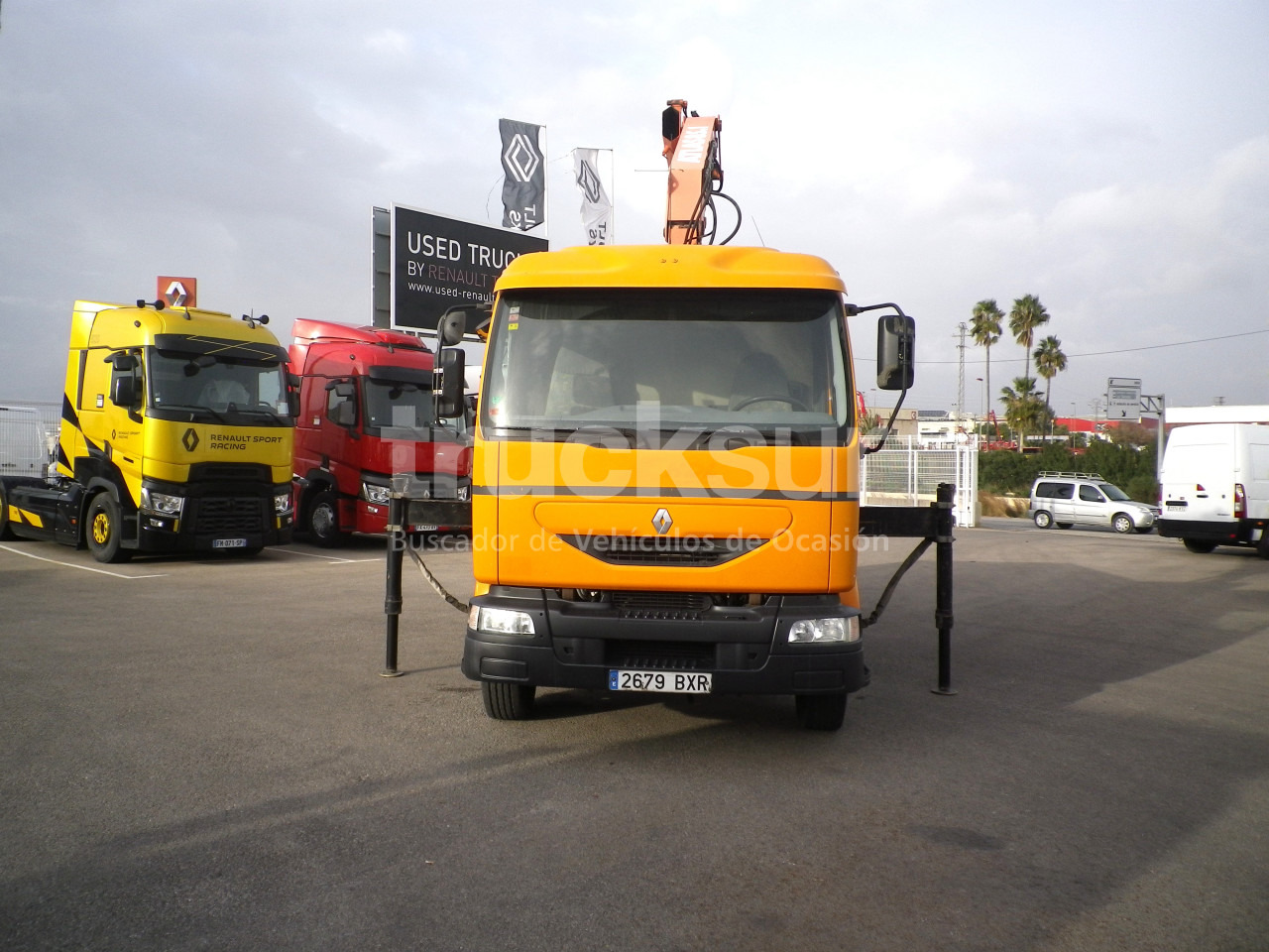 RENAULT MIDLUM 220.14C GRUA - משאית צד נופל/ שטוחה, משאית מנוף: תמונה 5 RENAULT MIDLUM 220.14C GRUA - משאית צד נופל/ שטוחה, משאית מנוף: תמונה 5