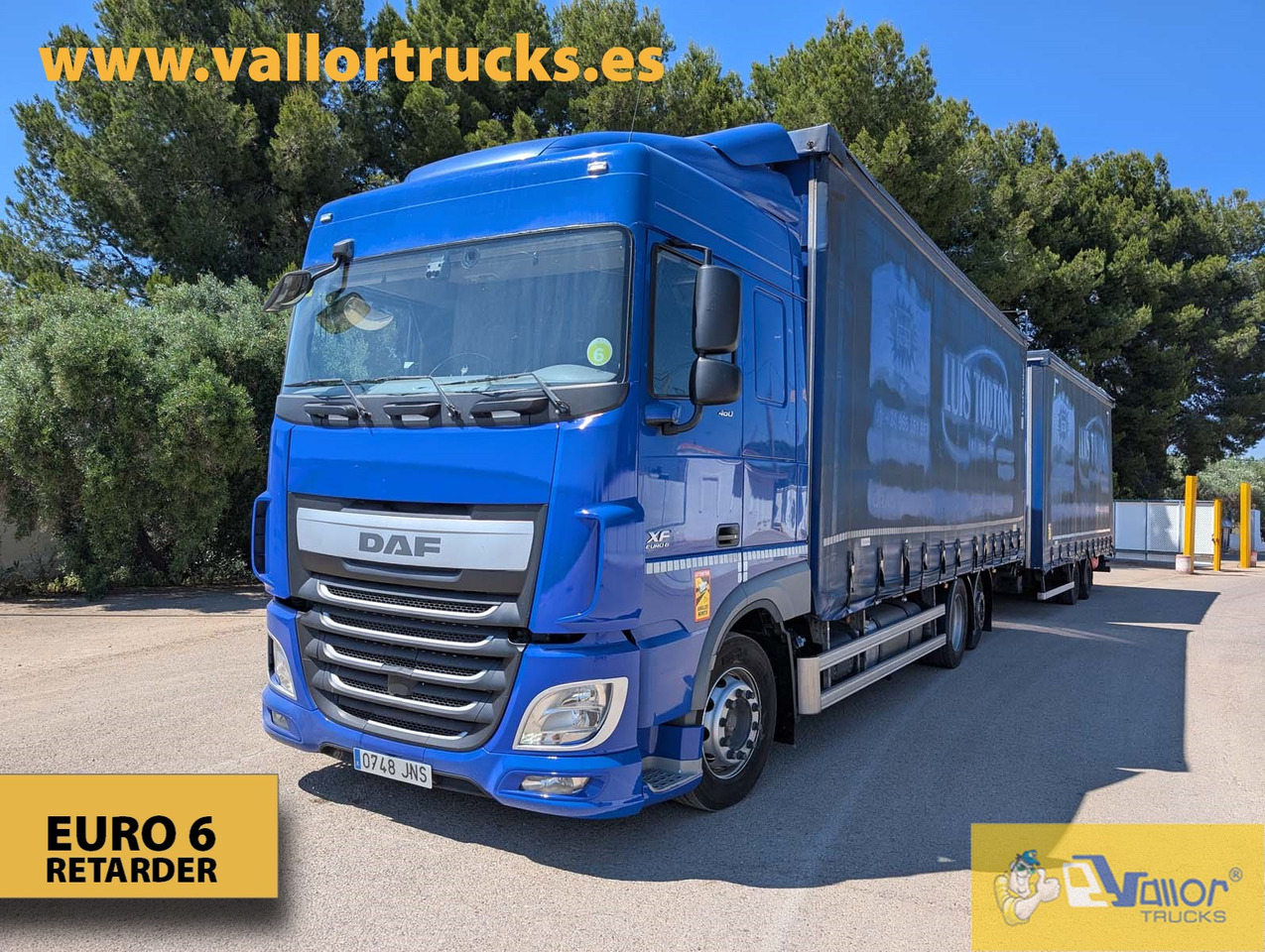 DAF XF 460 - ROAD TRAIN - משאית וילונות צד: תמונה 1 DAF XF 460 - ROAD TRAIN - משאית וילונות צד: תמונה 1