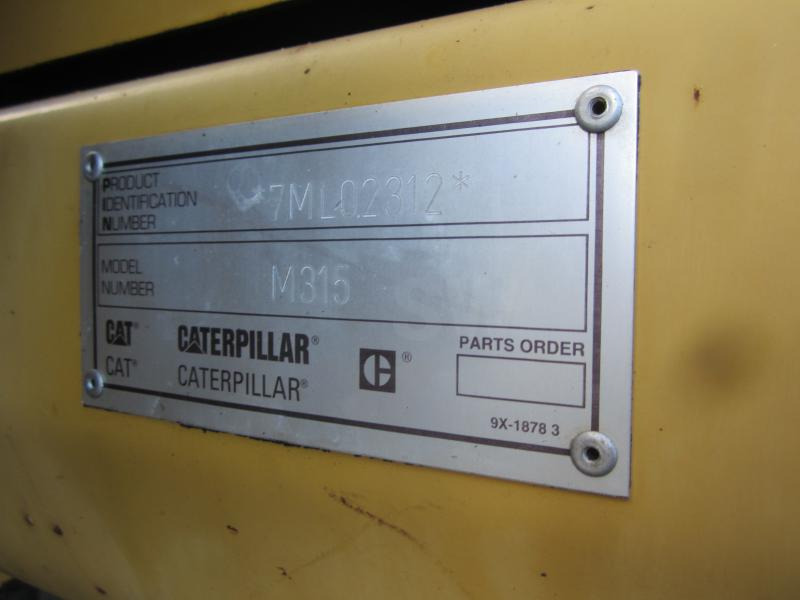 Caterpillar M315 - מחפר גלגלים: תמונה 4 Caterpillar M315 - מחפר גלגלים: תמונה 4