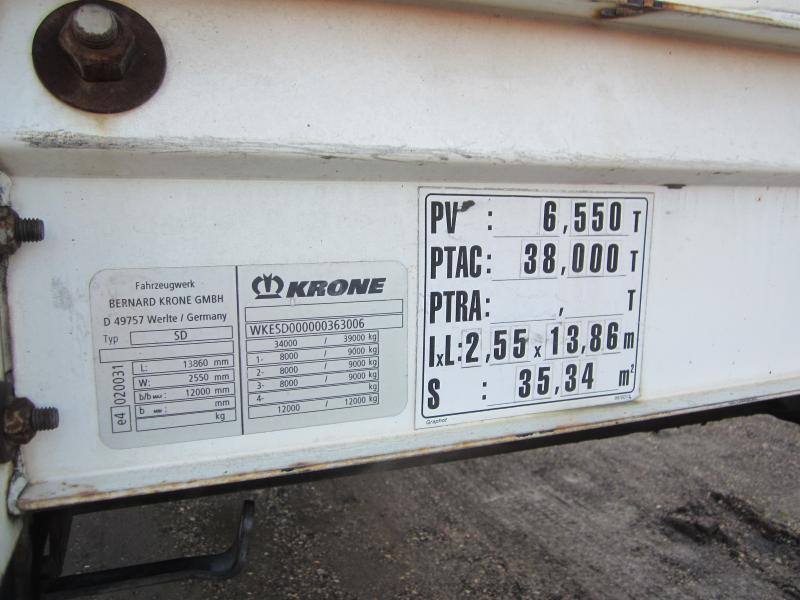 Krone - סמיטריילר עם וילונות צד: תמונה 3 Krone - סמיטריילר עם וילונות צד: תמונה 3