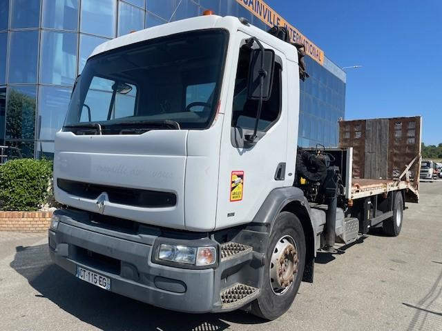 Renault Premium 250 - משאית צד נופל/ שטוחה, משאית מנוף: תמונה 1 Renault Premium 250 - משאית צד נופל/ שטוחה, משאית מנוף: תמונה 1
