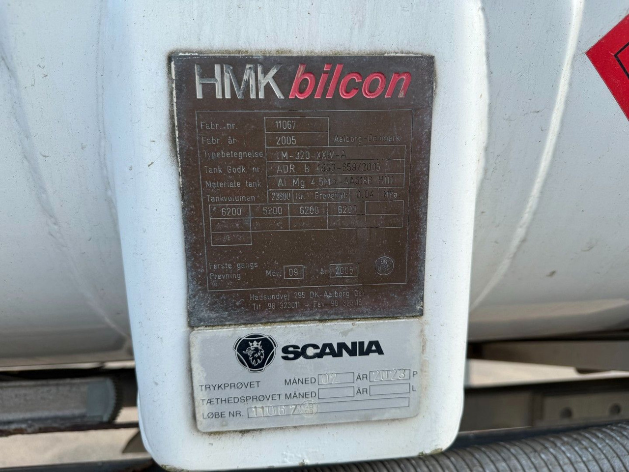HMK Bilcon 23.800 L ADR Tank - משאית מכל: תמונה 5 HMK Bilcon 23.800 L ADR Tank - משאית מכל: תמונה 5