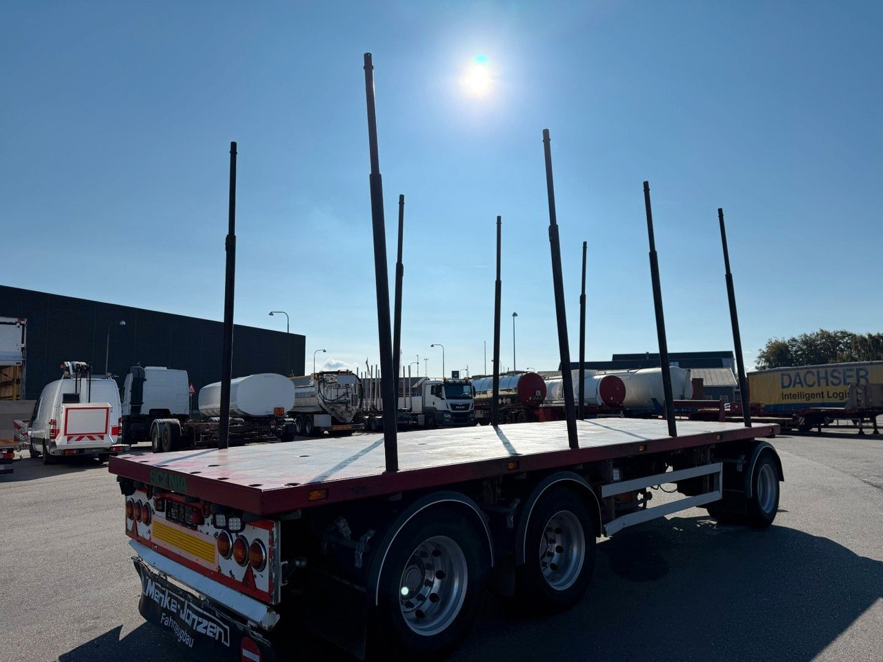 Menke-Janzen 24 t. 3 axle Woodtransport / Holztransport - קרון נגרר לעץ: תמונה 3 Menke-Janzen 24 t. 3 axle Woodtransport / Holztransport - קרון נגרר לעץ: תמונה 3