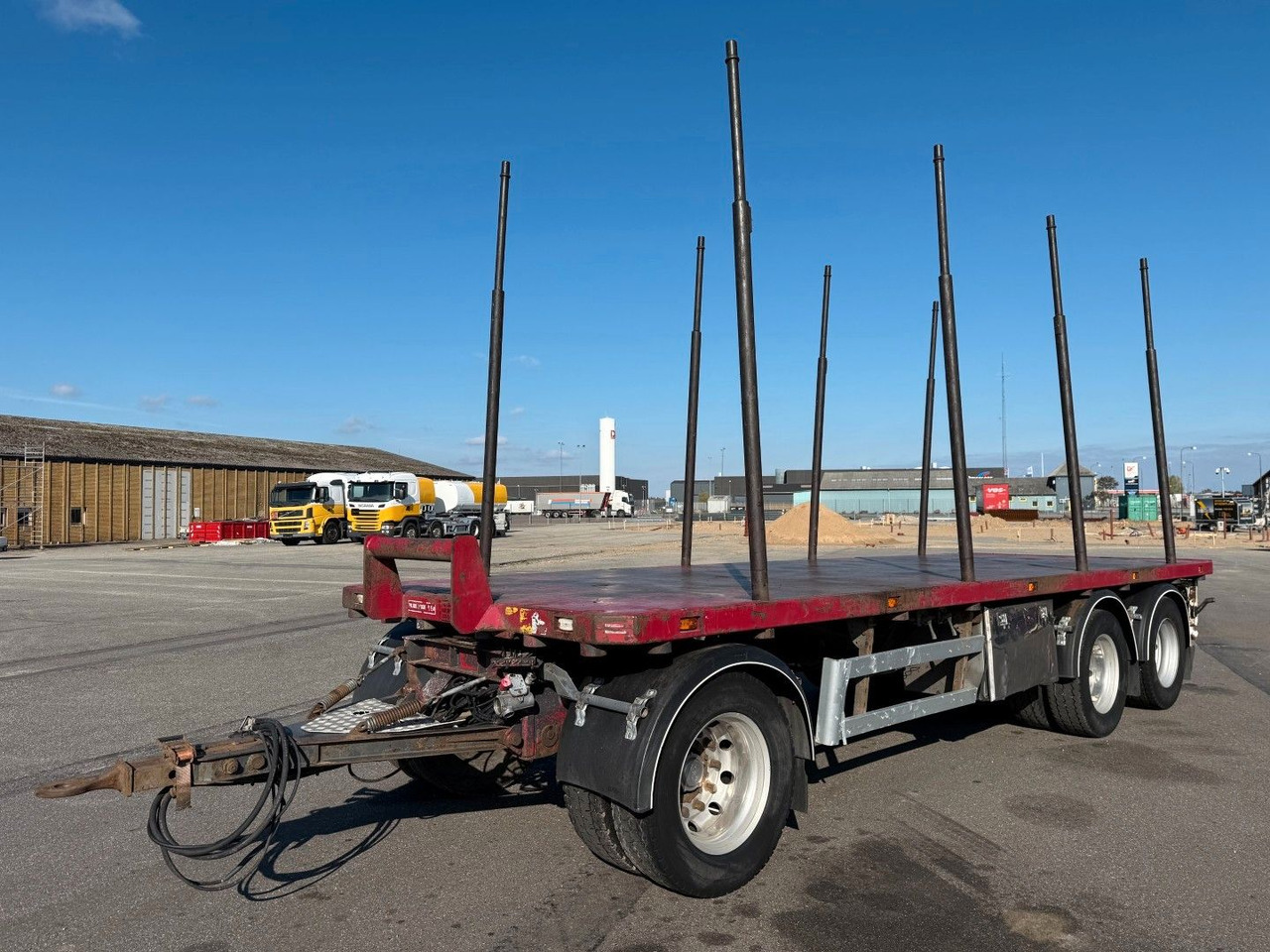 Menke-Janzen 24 t. 3 axle Woodtransport / Holztransport - קרון נגרר לעץ: תמונה 1 Menke-Janzen 24 t. 3 axle Woodtransport / Holztransport - קרון נגרר לעץ: תמונה 1