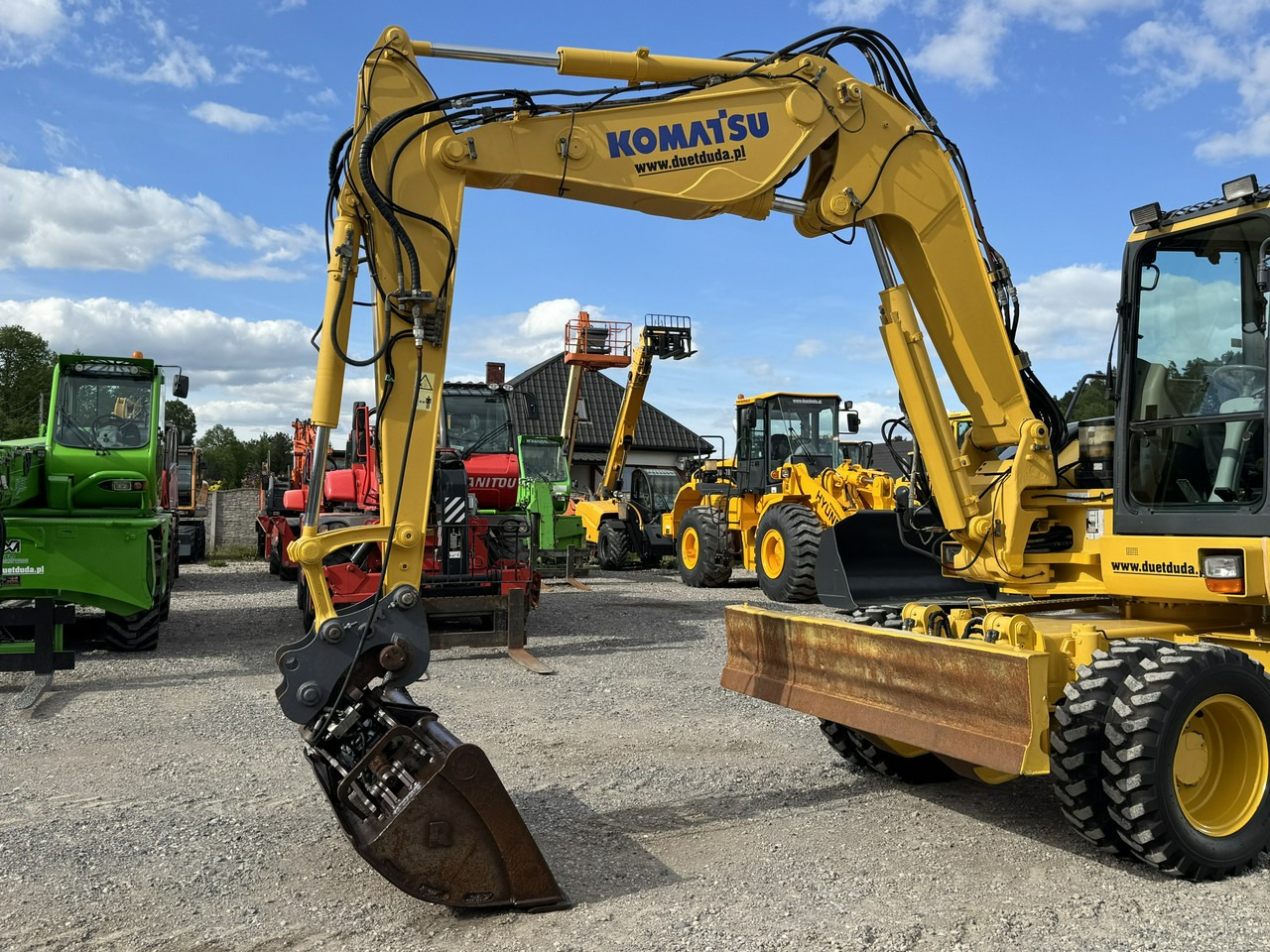 Komatsu PW 98 MR 8 Pług + Podpory 10ton Szybkozłącze - מחפר גלגלים: תמונה 4 Komatsu PW 98 MR 8 Pług + Podpory 10ton Szybkozłącze - מחפר גלגלים: תמונה 4