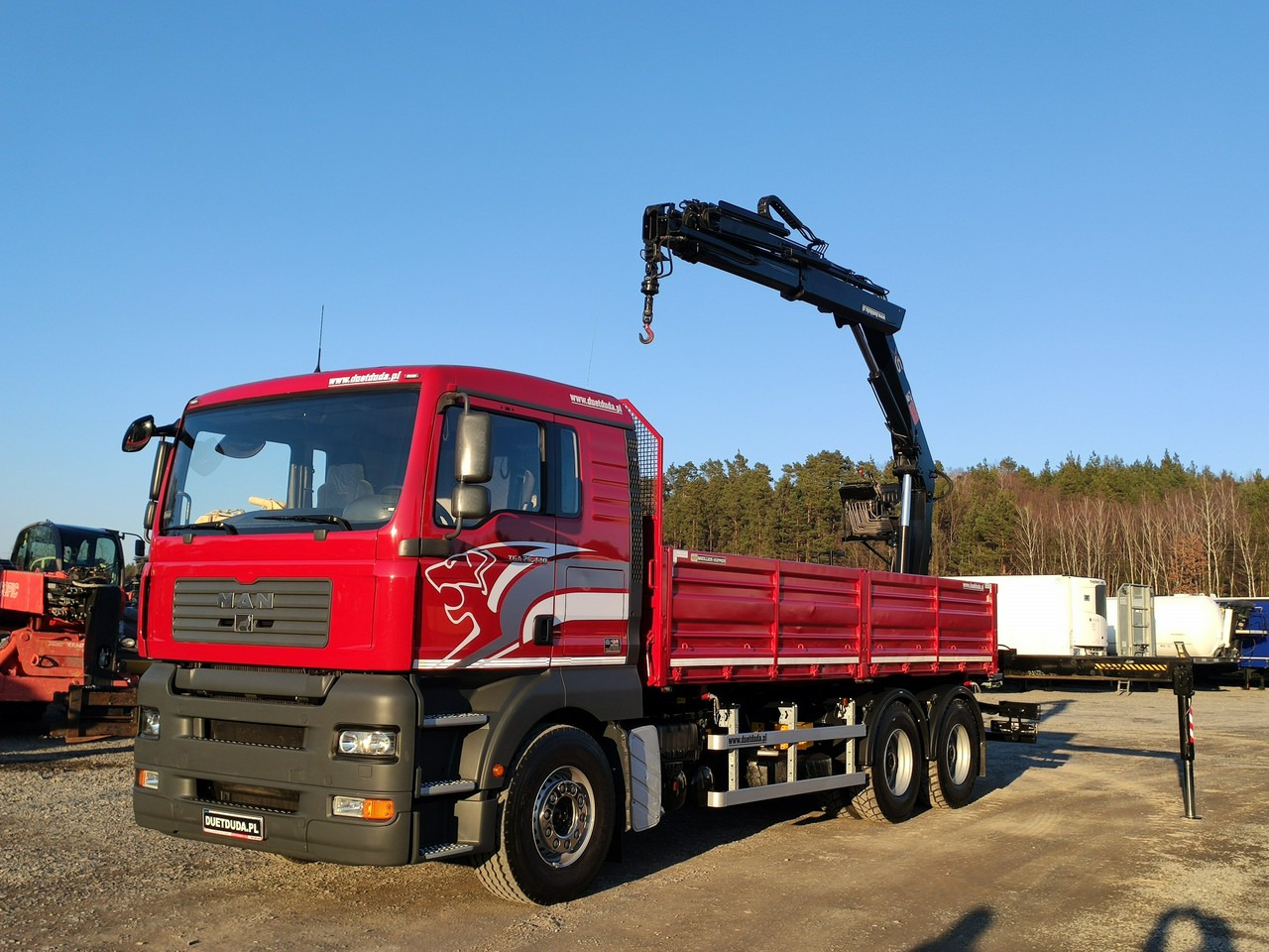 MAN Man 26.440 6x4 HDS HIAB 166 B-3 DUO Wywrotka Meiller 2-stronna - מזהיר, משאית מנוף: תמונה 1 MAN Man 26.440 6x4 HDS HIAB 166 B-3 DUO Wywrotka Meiller 2-stronna - מזהיר, משאית מנוף: תמונה 1