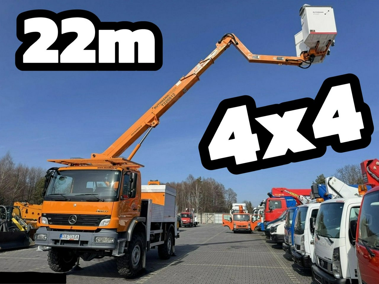 Mercedes Atego 1324 4x4 Zwyżka RUTHMANN STEIGER T220S12 Podnośnik Koszowy - פלטפורמה אווירית מותקנת על משאית: תמונה 1 Mercedes Atego 1324 4x4 Zwyżka RUTHMANN STEIGER T220S12 Podnośnik Koszowy - פלטפורמה אווירית מותקנת על משאית: תמונה 1