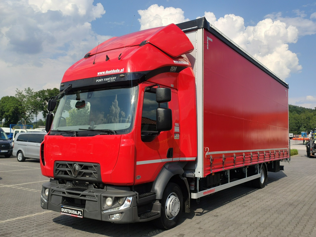 Renault D12.240 E6 Firana Tył Drzwi Dach Zsuwany Długa 830cm - משאית וילונות צד: תמונה 5 Renault D12.240 E6 Firana Tył Drzwi Dach Zsuwany Długa 830cm - משאית וילונות צד: תמונה 5