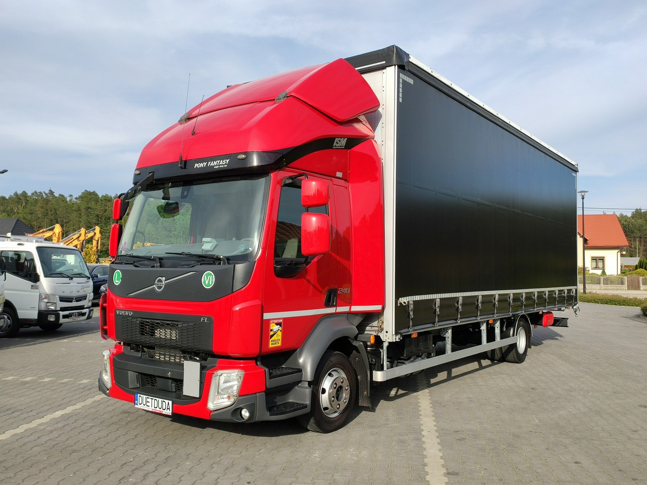 Volvo FL12.240 E6 Firana Tył Drzwi Dach Zsuwany Bogato Wyposażony !!! - משאית וילונות צד: תמונה 2 Volvo FL12.240 E6 Firana Tył Drzwi Dach Zsuwany Bogato Wyposażony !!! - משאית וילונות צד: תמונה 2