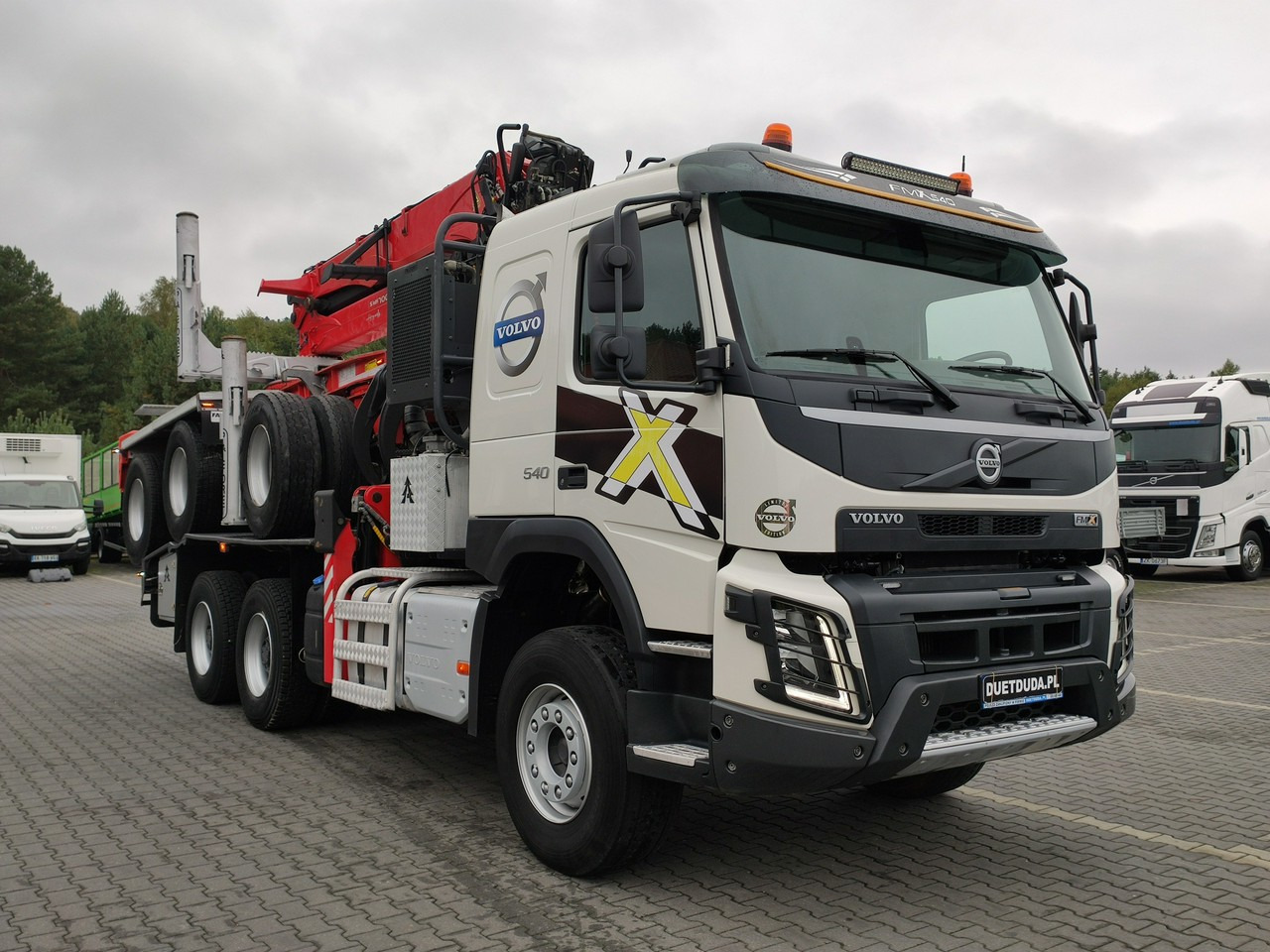 משאית עץ Volvo FMX 540 6x4 RETARDER PALFORET EPSILON S300L Do Drewna: תמונה 11