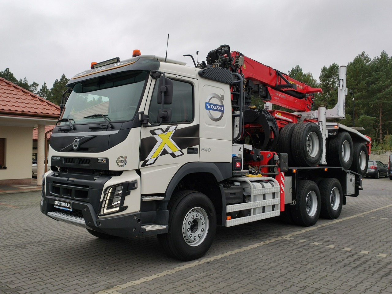 משאית עץ Volvo FMX 540 6x4 RETARDER PALFORET EPSILON S300L Do Drewna: תמונה 37