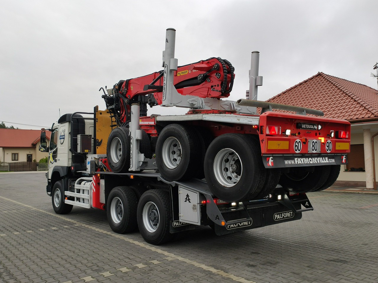 משאית עץ Volvo FMX 540 6x4 RETARDER PALFORET EPSILON S300L Do Drewna: תמונה 14