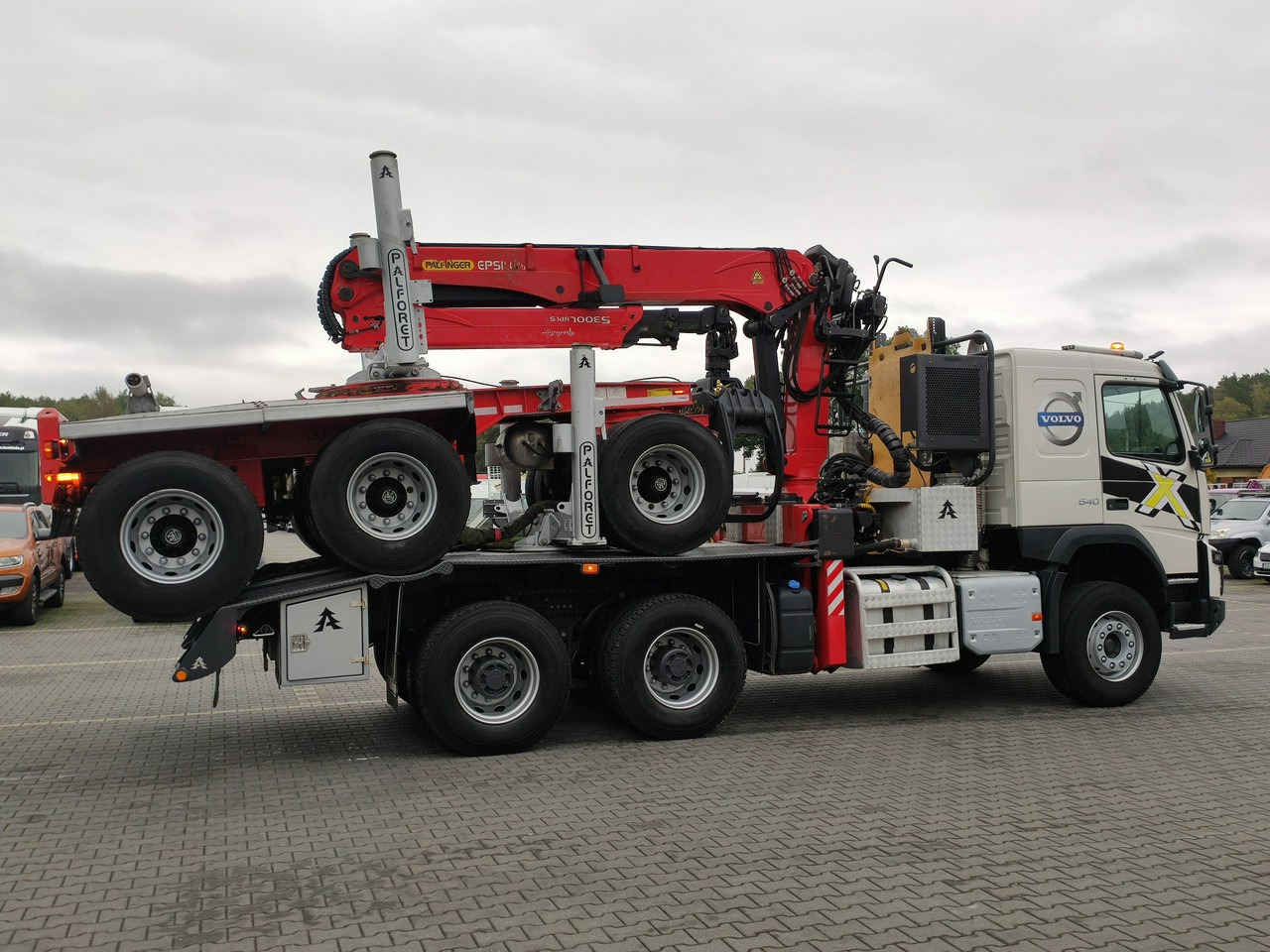 משאית עץ Volvo FMX 540 6x4 RETARDER PALFORET EPSILON S300L Do Drewna: תמונה 9
