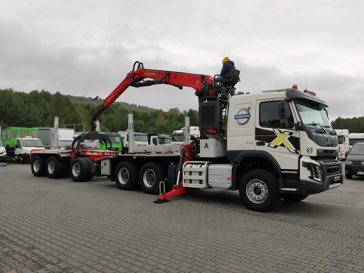 משאית עץ Volvo FMX 540 6x4 RETARDER PALFORET EPSILON S300L Do Drewna: תמונה 48