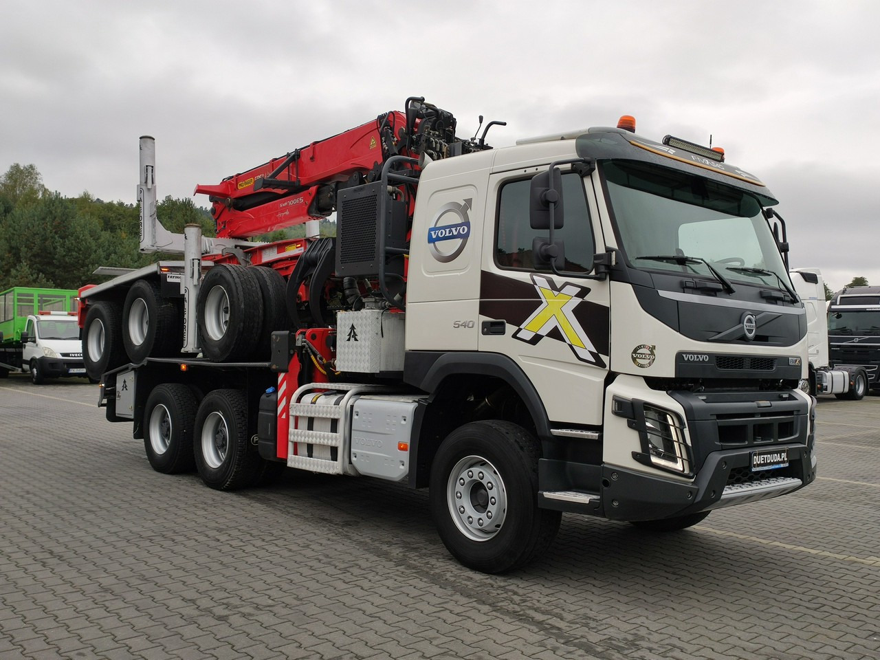 משאית עץ Volvo FMX 540 6x4 RETARDER PALFORET EPSILON S300L Do Drewna: תמונה 41
